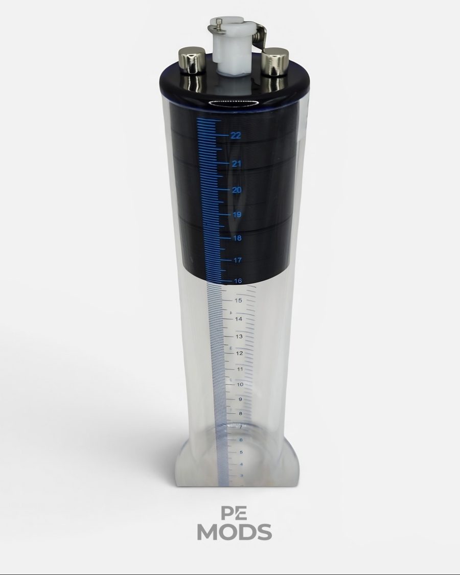 A stack of PEMods pucks inside a cylinder